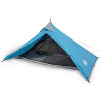 vidaXL Tente de camping 1 personne bleu 255x153x130 cm taffetas 185T