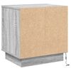 vidaXL Cabinet de chevet 2 pcs Gris 44 x 34,5 x 45 cm