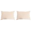 vidaXL Oreiller 2 pc 50 x 75 cm Toutes saisons Fibre de Kapok Beige