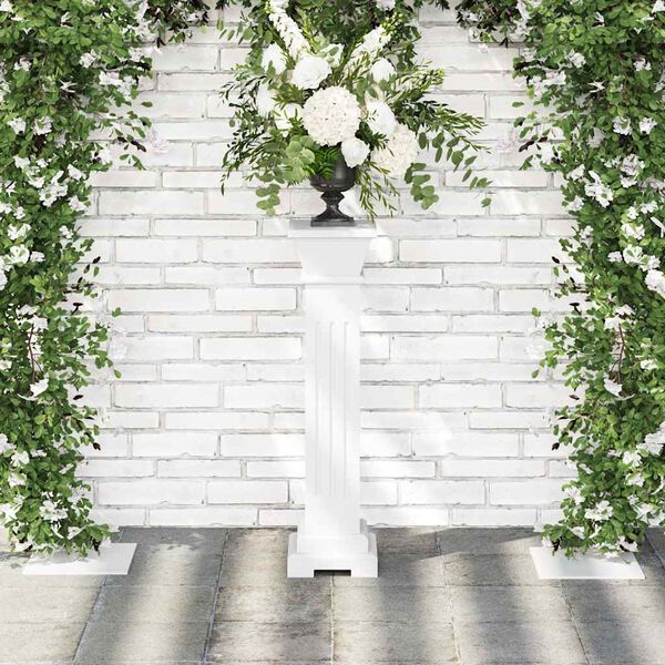 vidaXL Support pilier classique carré pour plantes MDF