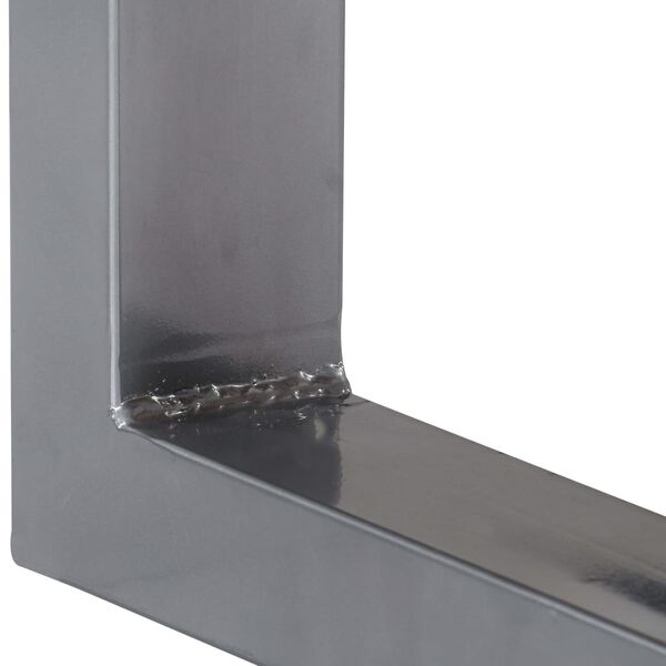 vidaXL Table console 115x35x76 cm Bois d'acacia massif et fer