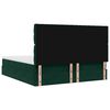 vidaXL Cadre de lit ottoman avec matelas vert fonc&eacute; 200x200 cm velours