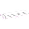 vidaXL Set de coussins de palette 2 pcs Cr&egrave;me 150 x 40 x 8 cm