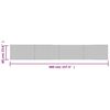 vidaXL Tapis rectangulaire noir 60x400 cm bambou