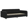 vidaXL Lit de jour avec lit gigogne et matelas noir 100x200 cm velours