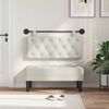 vidaXL T&ecirc;te de lit suspendue Cr&egrave;me 110 x 55 x 7 cm Velours