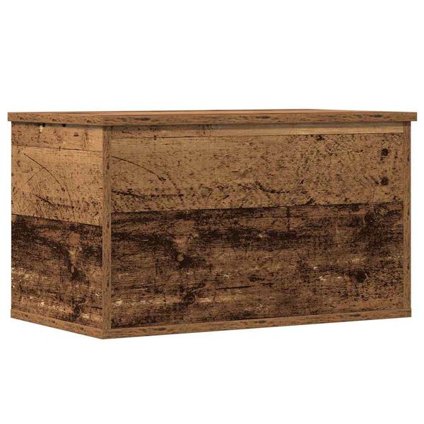 vidaXL Boîte de Rangement avec stockage Bois Ancien 60 x 35 x 35 cm