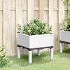 vidaXL Jardini&egrave;re avec pieds blanc 40x40x42 cm PP