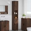 vidaXL Cabinet de salle de bain avec porte Ch&ecirc;ne brun 30 x 35 x 192 cm