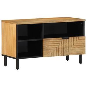 vidaXL Meuble TV marron 80x33x46 cm bois massif de manguier