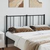 vidaXL T&ecirc;te de lit de remplacement m&eacute;tal noir 135 cm