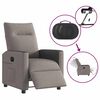 vidaXL Fauteuil inclinable &eacute;lectrique Taupe Tissu