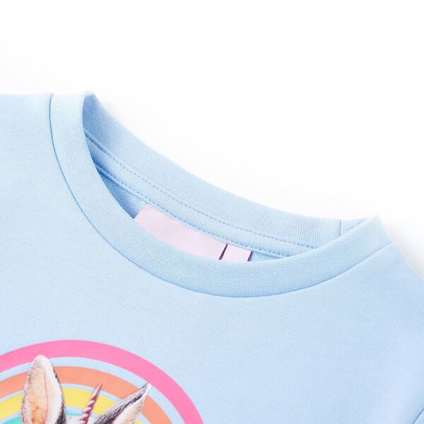 Sweatshirt pour enfants bleu clair 104