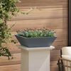 vidaXL Cache-pot de jardin Anthracite 50 x 50 x 15 cm
