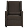 vidaXL Fauteuil de massage Marron fonc&eacute; Tissu