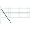 vidaXL Fixation au sol Euro pour cl&ocirc;ture 25 x 0,8 m Vert Maille