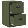 vidaXL Cabinet de Dossier avec tiroir Vert olive 44 x 50 x 106.5 cm