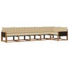 vidaXL Ensemble de canap&eacute;s d'ext&eacute;rieur 6 pc Naturel et Beige