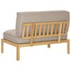 vidaXL Ensemble de Canap&eacute;s Taupe 120 x 80 x 69 cm Bois d'Acacia Massif