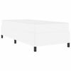 vidaXL Cadre de lit avec matelas Blanc 90 x 200 cm tissu