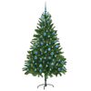 vidaXL Sapin de No&euml;l avec 300 LED avec support Vert 180 cm PE