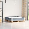 vidaXL Collier de palette gris 100x100 cm bois de pin solide