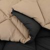vidaXL Duvet d'&eacute;t&eacute; simple Noir et Taupe 200 x 135 cm Microfibre