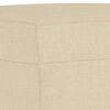vidaXL Ensemble de canapés 3 pcs avec coussins crème tissu