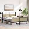 vidaXL Cadre de lit sans matelas 120x200 cm ch&ecirc;ne sonoma