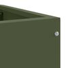 vidaXL Jardini&egrave;re d'Angle Vert olive 60 x 60 x 35 cm Acier