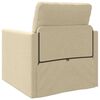 vidaXL Canap&eacute;-Lit 60cm Cr&egrave;me tissu