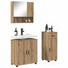 vidaXL Ensemble de mobilier de salle de bain 3 pcs Ch&ecirc;ne artisanal