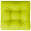 vidaXL Coussin de palette vert vif 50x50x12 cm tissu