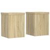 vidaXL Supports pour plantes 2 pcs ch&ecirc;ne sonoma bois d'ing&eacute;nierie