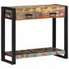 vidaXL Table console Multicolore 90 x 33 x 75 cm Bois Recycl&eacute; Solide