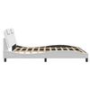 vidaXL Cadre de lit Viana avec LED sans matelas blanc 180x200 cm