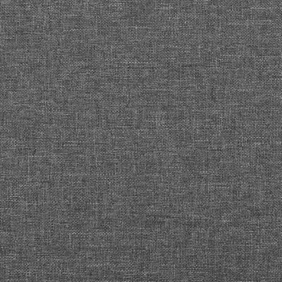 vidaXL Sommier à lattes de lit et matelas Gris foncé 90x190 cm Tissu