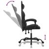 vidaXL Chaise de jeu Noir Similicuir
