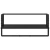 vidaXL Ensemble d'&eacute;tag&egrave;res murales 6 pcs Ch&ecirc;ne noir 100 x 25 x 30 cm