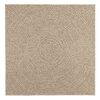 vidaXL Tapis ZIZUR beige 120x120 cm aspect de jute int&eacute;rieur ext&eacute;rieur