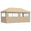 vidaXL Tente de f&ecirc;te Beige 292 x 580 x 315 cm Tissu Oxford