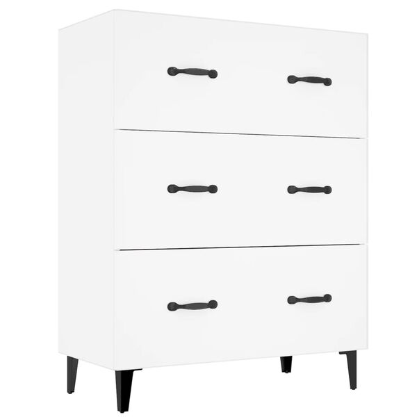 vidaXL Buffet blanc 69,5x34x90 cm bois d'ing&eacute;nierie
