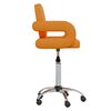 vidaXL Chaises pivotantes &agrave; manger lot de 2 orange similicuir