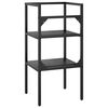 vidaXL Cadre de lavabo de salle de bain Noir 40x38x83 cm Fer