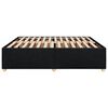 vidaXL Cadre de lit sans matelas noir 200x200 cm tissu