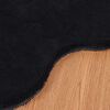 vidaXL Tapis en Fourrure Synth&eacute;tique de Lapin Olite Noir 50 x 80 cm