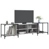 vidaXL Meuble TV sonoma gris 203x37x50 cm Bois d'ing&eacute;nierie