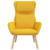vidaXL Chaise de relaxation Jaune moutarde Velours