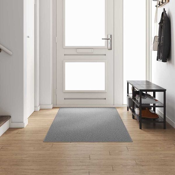 vidaXL Tapis Couloir Gris clair 100 x 300 cm 100% Polypropyl&egrave;ne