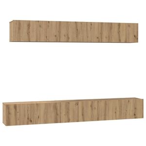 vidaXL Ensemble meuble TV 5 pcs Ch&ecirc;ne artisanal Bois d'ing&eacute;nierie
